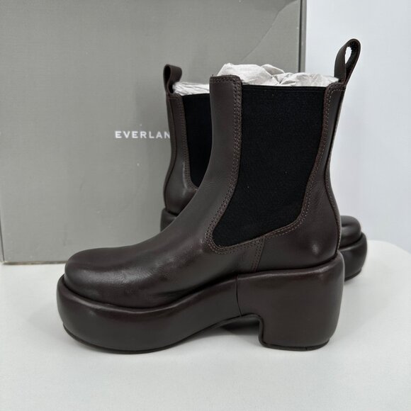 Everlane The Puffa Boot in Dark Brown size 5 Chelsea Ankle 3.25" Chunky Platform - Picture 4 of 10